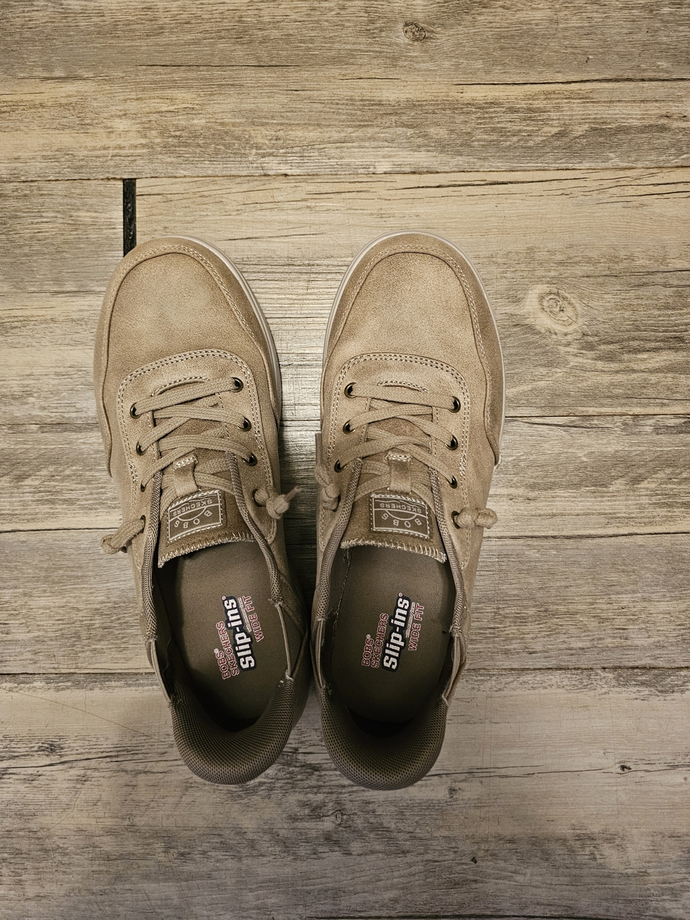 Women's Tan Suede Casual Sneakers